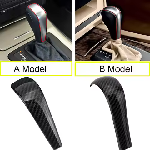 Car Interior ABS Gear Shift Cover Sticker For BMW 1 3 5 series X5 Z4 E90 E92 E93 E60 E48 E81 E82 E84
