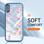 YBD Case For Samsung Galaxy A50 A50S A30S A307 A03S A02S M02S A025 A307 Full screen Pink cartoon lam