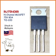 RU75N08R RU75N08R 75N08R 75N08 N-Channel MOSFET TO-220 TO220