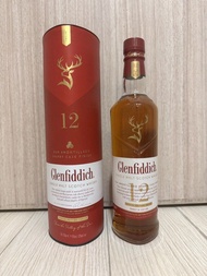 [新年送禮自用精選］Glenfiddich 12 Year Old Sherry oak Single Malt SCOTCH WHISKY格蘭菲迪12年天使雪莉單一純麥威士忌700ml, 43%