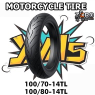 【ZORO Diamond Pattern Tubeless Tyre】 Bunga Maxis Style Tayar For Motorcycle Grip & Durability 60/80 