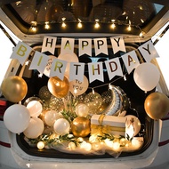 Car Boot Trunk Balloon Birthday Surprise Decoration Set Hiasan Belon Surprise Bonet Kereta DIY Setup
