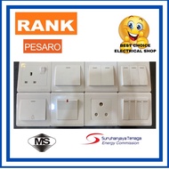 PESARO 13A SWITCH SOCKET 1GANG 2GANG 3GANG 4GANG 20A HEATER SWITCH