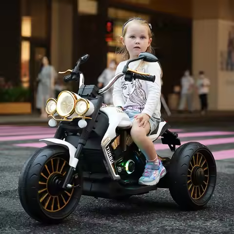 12V 3-12 Age Rechargable Electric Three-Wheels motorcycle for kids ride-on toys