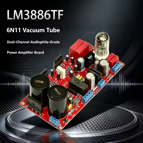 YJCO LM3886TF6N11 Vacuum Tube Amplifier Board HIFI Audiophile 2-Channel 2×68W Output Power Amp Board