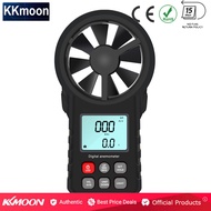 KKMOON เครื่องวัดความเร็วลมแบบพกพาลมเครื่องวัดความเร็ว CFM ขนาดเครื่องวัดลม LCD Backlight สำหรับสภาพอากาศข้อมูลคอลเลกชันกลางแจ้งแล่นเรือใบ Surfing ตกปลา