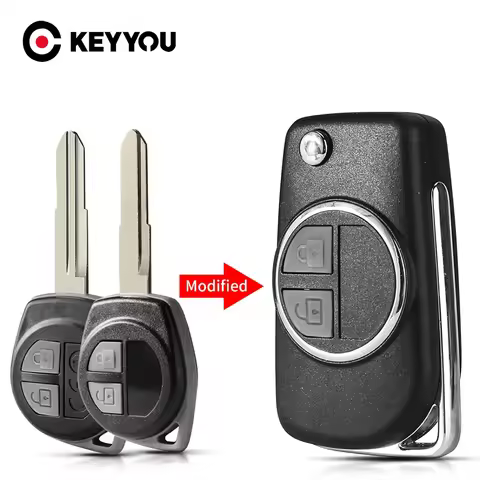 KEYYOU Free Shipping For Suzuki SX4 Swift Grand Vitara Black Key Fob Cover Modified Key Case Cover C