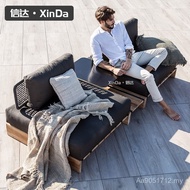 Outdoor Terrace Homestay W7 Teak Rattan Sofa Sofa Open-air Sofa Courtyard Combination Rattan Outdoor