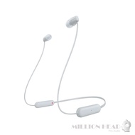 SONY : WI-C100 by Millionhead (หูฟังบลูทูธ กันน้ำ น้ำหนักเบาและพกพาสะดวก สายคล้องคอที่ยืดหยุ่นได้ รอ