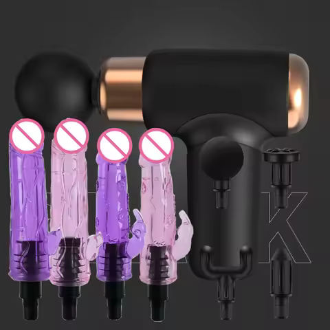 Mini Fascia Gun Female Privacy Massage Vibrator 6 speed levels 5 heads Whole body muscle massage