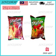 DICTION Keropok Ubi Dengan Sos TOMATO/CILI Small Pack 25G X 20pcs Makanan Ringan Masa Kanak Kanak HA
