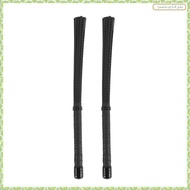 [J X Q K] 2Pcs Cajon Brush Telescoping Drum Brushes Nylon Sticks Percussion for Jazz Stick Drum