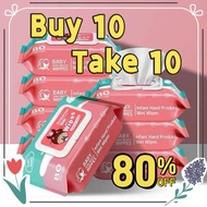 Discounted of 20 packs of organic baby wipes, hypoallergenic (non-alcoholic) wipes