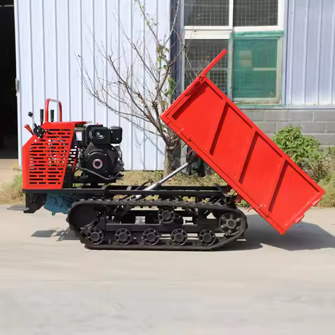 Mini Dumper Customized Crawler Dumper Multifunctional Dump Truck Farm Tracked Dumper For Constructio