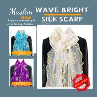 【1111 SALE】selendang sulam klasik bahu glitter purple Panjang tradisonal wave bright Long Embroidery