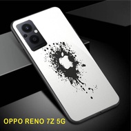 SoftCase Glass Kaca Oppo Reno 7 Z 5G - [S104] - Pelindung Handphone Oppo Reno 7 Z 5G - Casing Hp Oppo Reno 7 Z 5G - Case Hp Oppo Reno 7 Z 5G- Casing Hp - Bisa Bayar Di Tempat - COD!!!