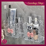 LB - Multipurpose Storage Box Wall-Mounted Shelf Hanging Storage Bathroom Shelf Brush/ Skincare/ Mul