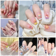 R581-R600 Full Cover Fake Nails Nail Art Tips False Nails 24 Pcs/box