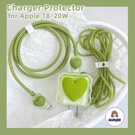 INS Charger Cable Protector Cover for Apple Charger 18/20W Silicone Sleeve Case Cable Winder 3D Love
