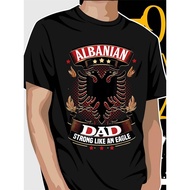 Albanian Fathers day Skenderbeg Albania proud Albanian Dad T-Shirt, Trendy T-shirt, Loose and comfor