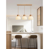 Restaurant Light Log Japanese Style Pastoral Style Dining Table Bar Table Lamp Walnut Wood Art Minim