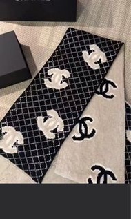 Chanel cc logo scarf 經典雙面羊絨圍巾