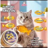 Fur You Krill Oil Thick Fur Anti-Loss Skin Fungus Omega 3 Astaxanthin Premium for Cats Support Kidne