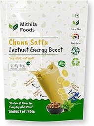 Mithila Foods 2 Kg Authentic Bihari Chana Sattu|High Protein, Fiber, Superfood|100% Natural Roasted