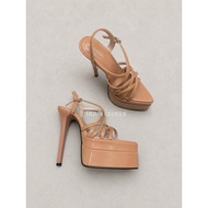 (AVAILABLE) WOMEN'S 15-inch HIGH HEEL SHOES - CROSS-KNIT STRAP, EASY TO WEAR, COMFORTABLE FEET - SUI