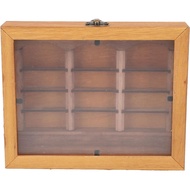 Anti Anxiety Bookshelf Ornaments, Anti Anxiety Wooden Bookshelf, Mini Book Box Display Case Cabinet,