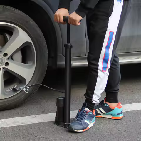 120/140 Psi Bike Pump Bicycle Foot Air Pump Tire Inflator Schrader Presta Dunlop Valve MTB Road Cycl