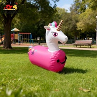LAHOMIA Kid Bouncy Unicorn Toy Inflatable Riding Hopping Toy Easy to Use Practical Ride