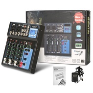 Mixer mini bluetoot volume NEW BAXS Mixer audio murah Professional Audio Mixer 4 Channel MG04BT Supp