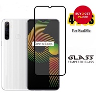 4Pcs 9D Full Cover Tempered Glass for Realme C15 C11 C12 C21 C25 C35 C3 3 5 6 7 8 9 Pro 5i 6i 7i 8i 