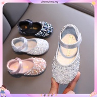 Girls Rhinestone Leather Shoes Pearl Bow Princess Shoes So ft Children Baby Toddler Single Shoes
