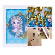 [SG Seller] Kids Children 5D DIY Diamondpainting Kit with Frame gem painting kit holiday art and cra