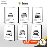 JDM GT-R Revolution Car Poster size 30x40 Cm (Block Frame)