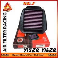 YAMAHA Y15ZR Y15 Y16 Y16ZR RACING AIR FILTER AIR CLEANER HIGH FLOW FILTER WASHABLE PENAPIS UDARA KOT