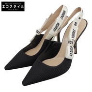 Dior J'ADIOR 露跟高跟鞋，女士鞋，黑色，38 號 (KDC201TFL_S900) [二手]