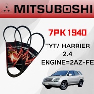 Toyota Harrier 2.4cc (Engine = 2AZ-FE) Fan Belt (7PK1940) - Mitsuboshi Fan Belt