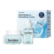Torriden DIVE IN Serum 1.69 fl.oz. + Soothing Cream (Jar) 3.38 fl.oz. | Hyaluronic Acid Care Set | D