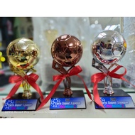 Trophy football Base WOOD BASE INCLUDE WORDING