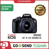 Barang Second KAMERA DSLR KAMERA CANON EOS 3000D KIT EF-S 18-55MM F3.5-5.6 III