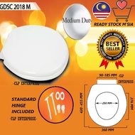 GOLDOLPHIN Medium Duty Toilet Bowl Seat Cover With Screw Plastik Jamban Duduk Tandas Penutup Tandas Duduk C&amp;C