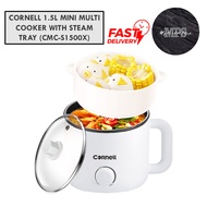 CORNELL 1.5L MINI MULTI COOKER WITH STEAM TRAY (CMC-S1500X) WHITE/BLACK