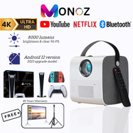 2023 New Model Android Projector LENS Q3 Pro FHD 1080p 8000 Lumens WIFI LED Screen Mirror Android Pr