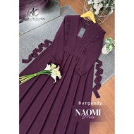 GAMIS CRINKLE AIR FLOW PREMIUM NAOMI DRESS - GAMIS BLACK WHITE DENIM SAGE - UNIFORM GAMIS