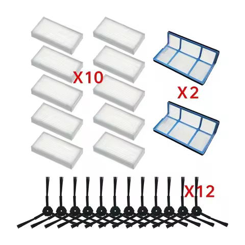 Primary Dust Filter Side Brush Efficient Hepa Filter for Ilife V5 V5s V3 V3s V5pro V50 V55 X5 V5s Pr