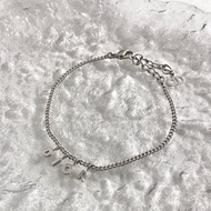 【日本直送 名牌中古包】Christian Dior 克裡斯汀‧迪奧 手鍊 銀色 Logo vintage 古董 smr3v4