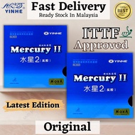 YINHE Mercury 2 ITTF Approved Inverted Ping Pong Bat Rubber Table Tennis Bat Rubber Getah Ping Pong